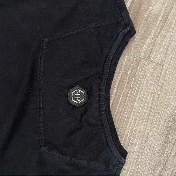 Philipp Plein Large Skull Outline T Shirt - size XXL - Picture 6 of 8